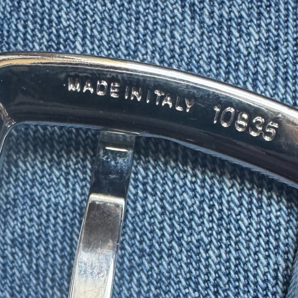 Brooks Brothers 346 Mens Black Pebble Leather Dress Belt Made in Italy - Picture 10 of 13